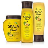 Kit Shampoo, Creme de Tratamento e Condicionador- Linha Maracujá e Óleo de Patauá