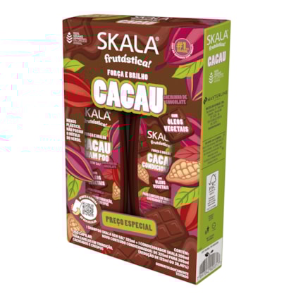 Kit Cacau - Shampoo 325ml e Condicionador 200ml