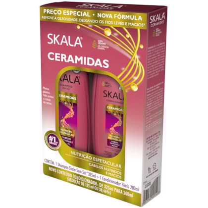 Kit Ceramidas - Shampoo 325ml e Condicionador 200ml