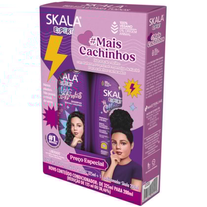 Kit #MaisCachinhos - Shampoo 325ml e Condicionador 200ml