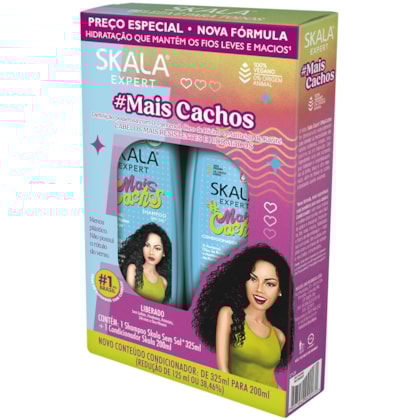 Kit #MaisCachos - Shampoo 325ml e Condicionador 200ml