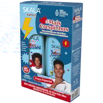 Kit #MaisCrespinhos - Shampoo 325ml e Condicionador 200ml