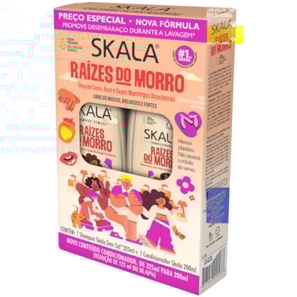 Kit Raízes do Morro - Shampoo 325ml e Condicionador 200ml