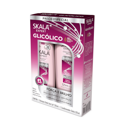 Kit Shampoo e Condicionador Glicólico